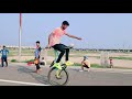 Bicycle stunts on single wheel | Bike Stunts 2020 | How to wheelie