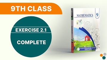 Exercise 2.1 — 9th Class Maths — New Book 2025– Punjab Board.