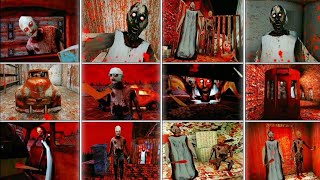 Granny 1 2 3 4 All Death Endings Nightmare Mode 🔥💀 | Granny Game |