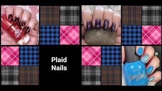 Plaid Nails - Stamping Collab November 2023