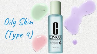 CLINIQUE CLARIFYING LOTION 4 | OILY SKIN | REVIEW | SKIN CARE ROUTINE DAY🌞  & NIGHT🌛