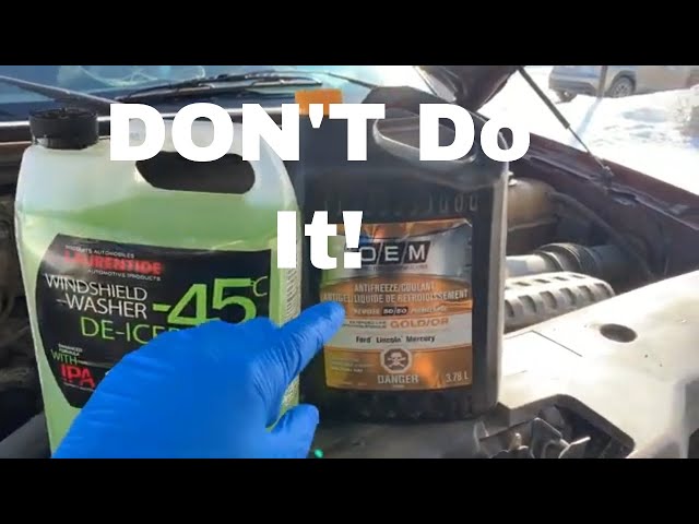 Adding Antifreeze To Washer Fluid - you won't like the results! 