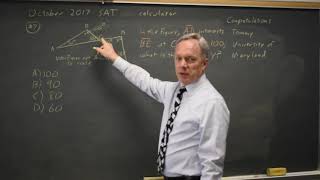Oct 2017 SAT: Triangles - question #4-7