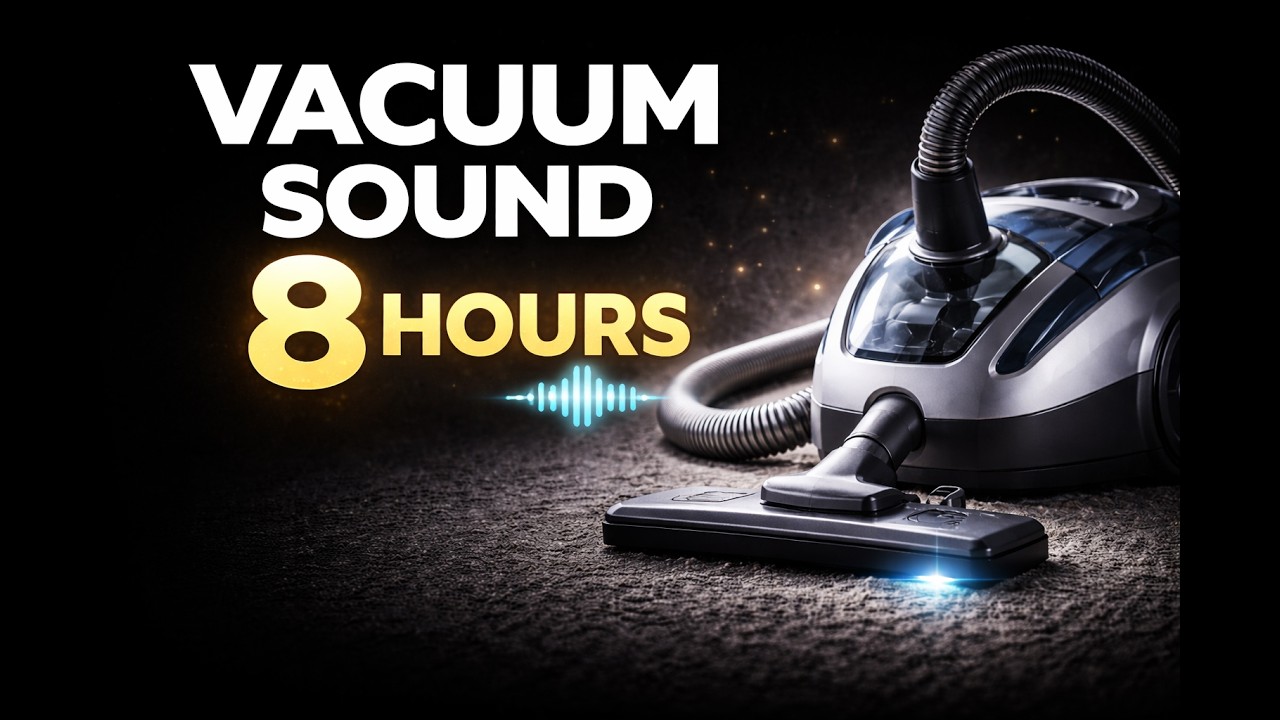 8 Hours Vacuum Sound for Babies | Strong White Noise for Sleep & Relaxation