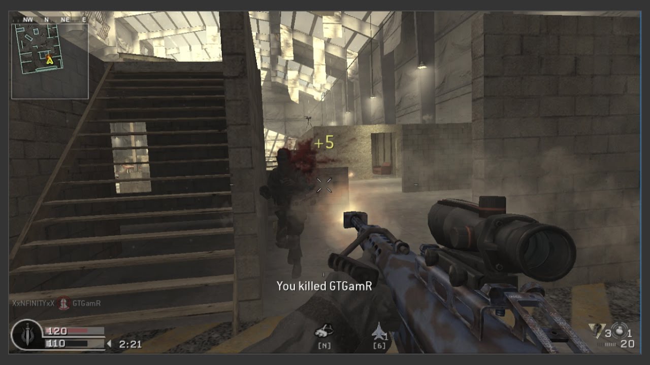 COD 4 |Sniping Only| BARRETT .50 CAL - YouTube