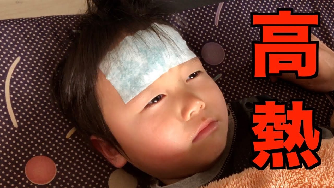 しおんくん39 2℃の熱が出ちゃったよ（；＿；）だーしまファミリー普段