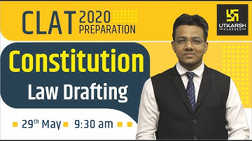 Constitution Law Drafting || Legal Reasoning || CLAT Exam Preparation || By Tansukh Sir