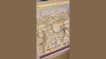 3D carving a wood elephant jungle scene! Inventables xcarve cnc 3d relief carve!