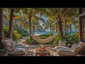 Tropical Beach Morning Jazz 🌴 Soft Piano Jazz with Ocean Breeze Ambience for Relaxation and Focus