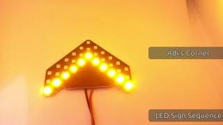 Led Arrow Sign Sequence