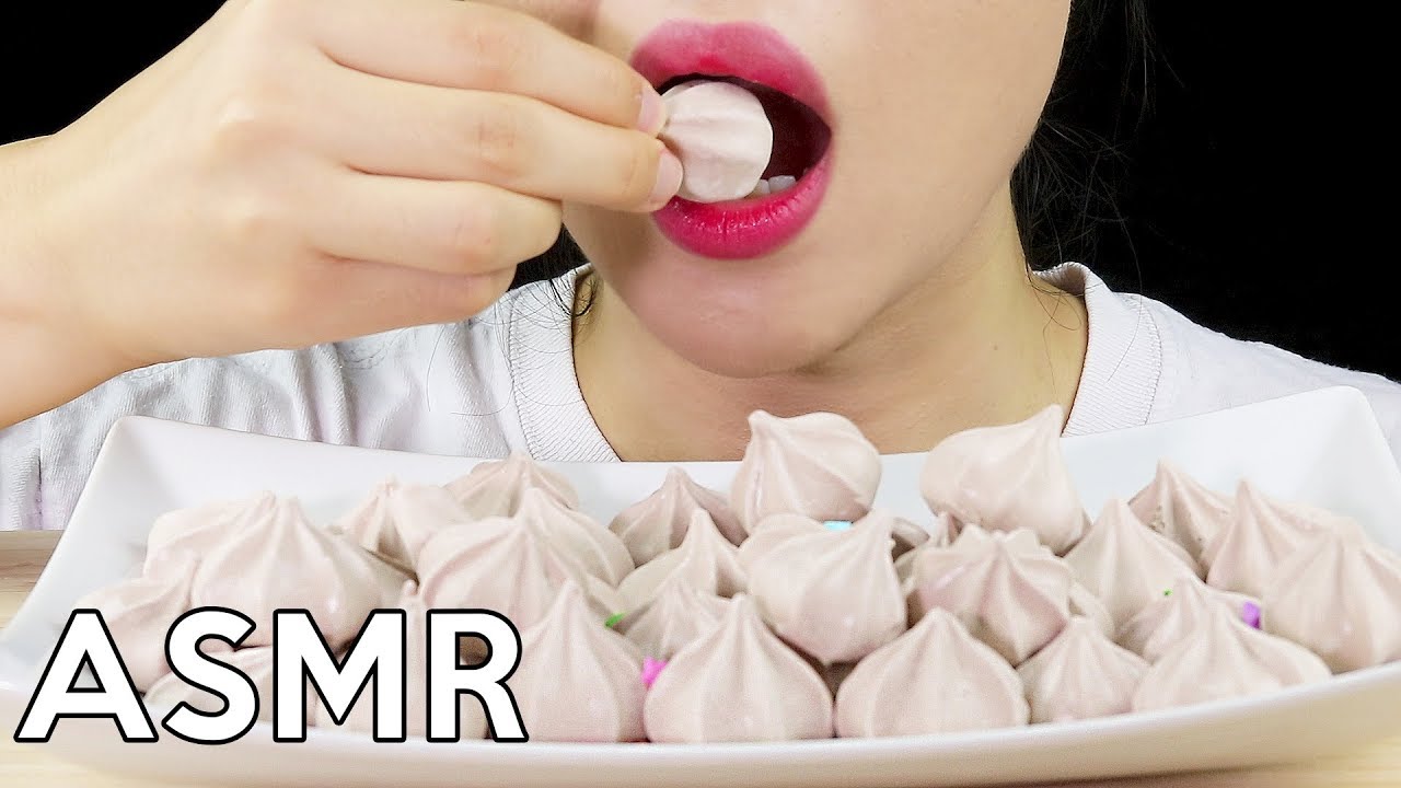 ASMR MERINGUE Cookie *Crunchy* 머랭쿠키 리얼사운드 먹방