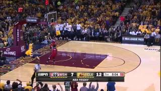 Lebron James Back-to-Back Dunks |Cavaliers vs Wizards|March 4,2016