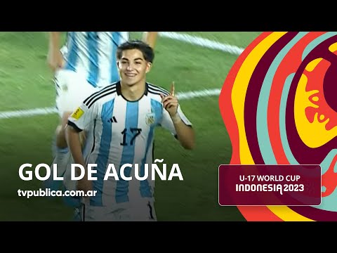 Gol de Acuña - Japón 0-2 Argentina - Copa del Mundo Sub-17 Indonesia 2023