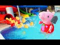 A Peppa encontrou moedas de ouro e começou uma caça ao tesouro! Peppa Pig e George em português