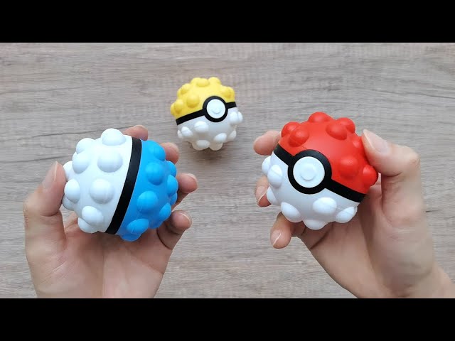 3D Pokemon Ball Pop It Fidget Toy