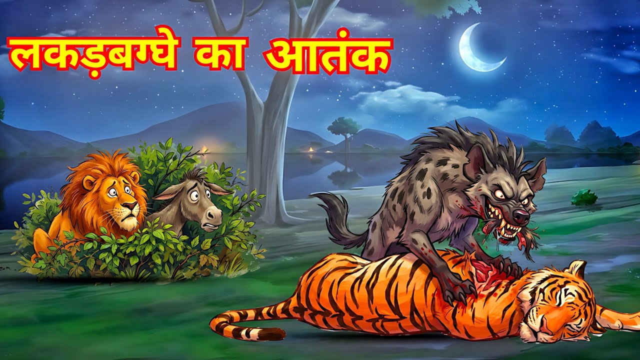 लकड़बग्घे का आतंक | hindi kahani | kahani | animal story | panchtantra ki kahani 