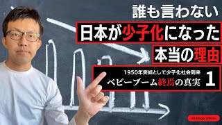 『誰も言わない！日本が「少子化」を選択した本当の理由【1】』1950年突如として少子化社会が到来。ベビーブーム終焉の真実【狂犬アカデミア】