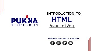 Introduction to HTML - ENVIRONMENT SETUP (VSCODE)