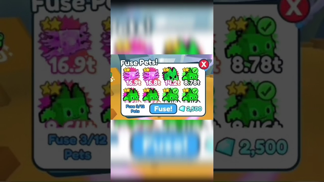 Pixel Pets Fusing Methods Pet Simulator X