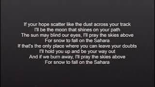 Anggun - Snow On The Sahara (Lyrics)