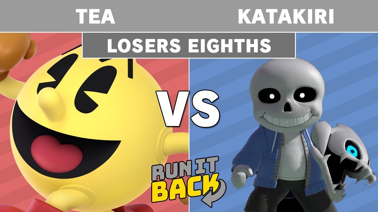 Run It Back - Tea (Pac-Man) vs Katakiri (Mii Gunner Sans) Top 8 - Smash Ultimate Singles