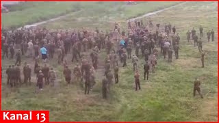 A mass brawl broke out between drunken Russian soldiers in Moscow