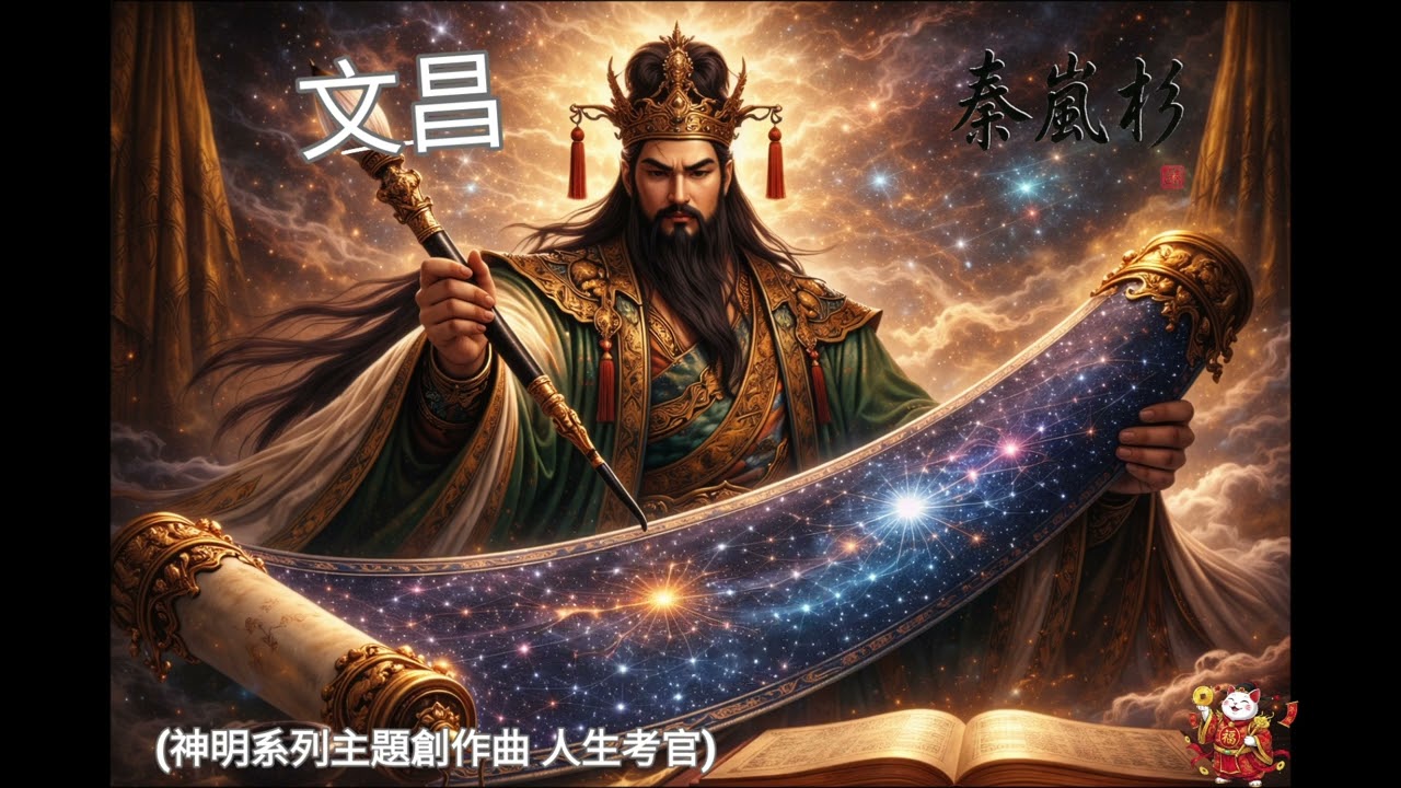 ＜文昌＞人生考官｜文昌不給智慧  他給邏輯清晰｜神明系列｜主題創作曲｜ 秦嵐衫 #音樂 #秦嵐衫  #文昌      #文昌帝君     #考試 