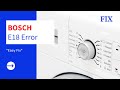 E18 Error Bosch Washing Machine Fix - YouTube