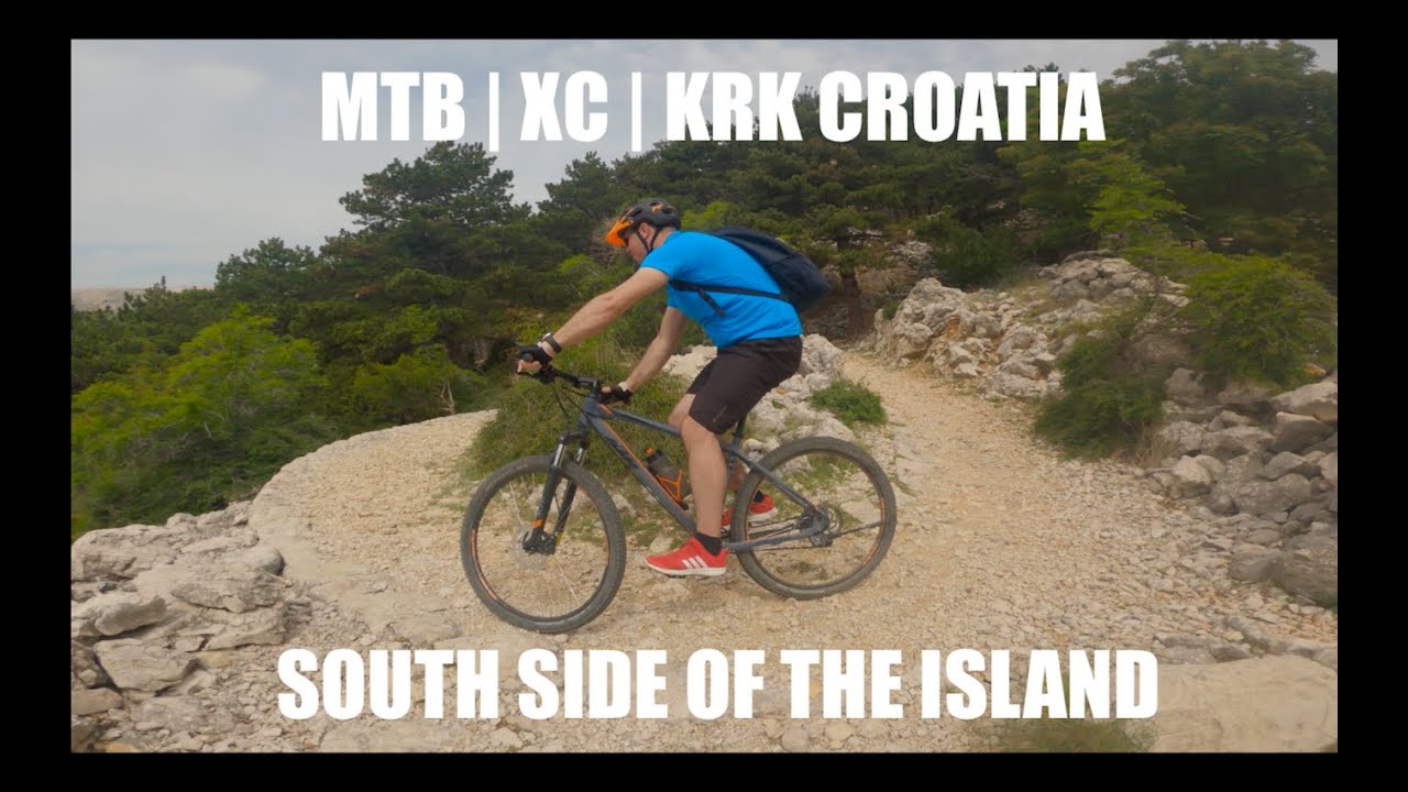 MTB Krk island Croatia | XC track | Baska | south side of the island | 4k