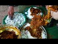 Enjoying  Big Pieces chicken curry with Rice | Bana Bhoji |