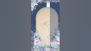 Create this Wedding Invitation Video | Graphic Design | Graphix Guru | #shorts #canva