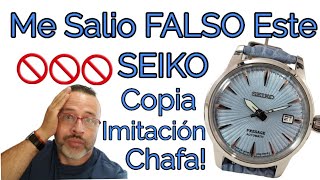 Falso!!! Copia!!! Chafa!!! Me Salio Un SEIKO PRESAGE FALSO!!!!