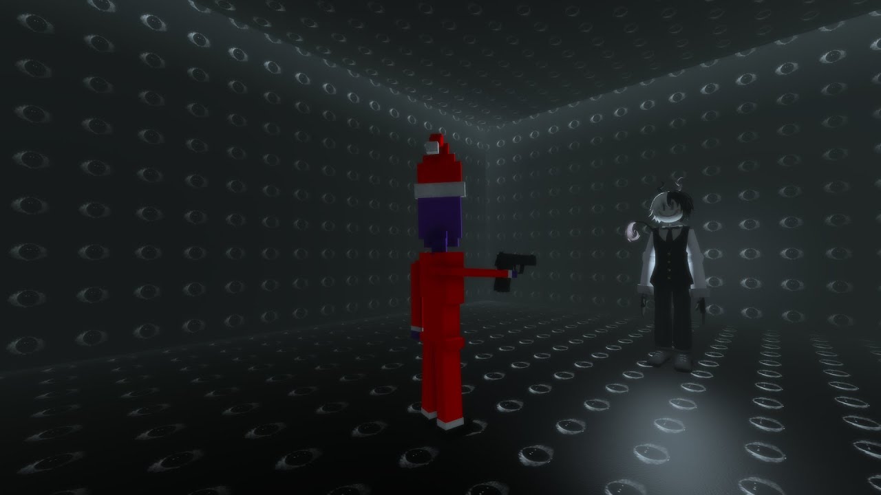 merry christmas, your gift is a bullet to the head | the bloxxer in purple