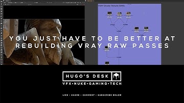 How to use the VRay AOVs in Nuke (render passes)