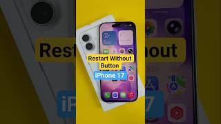 restart iphone 17 without power button #iphonetips