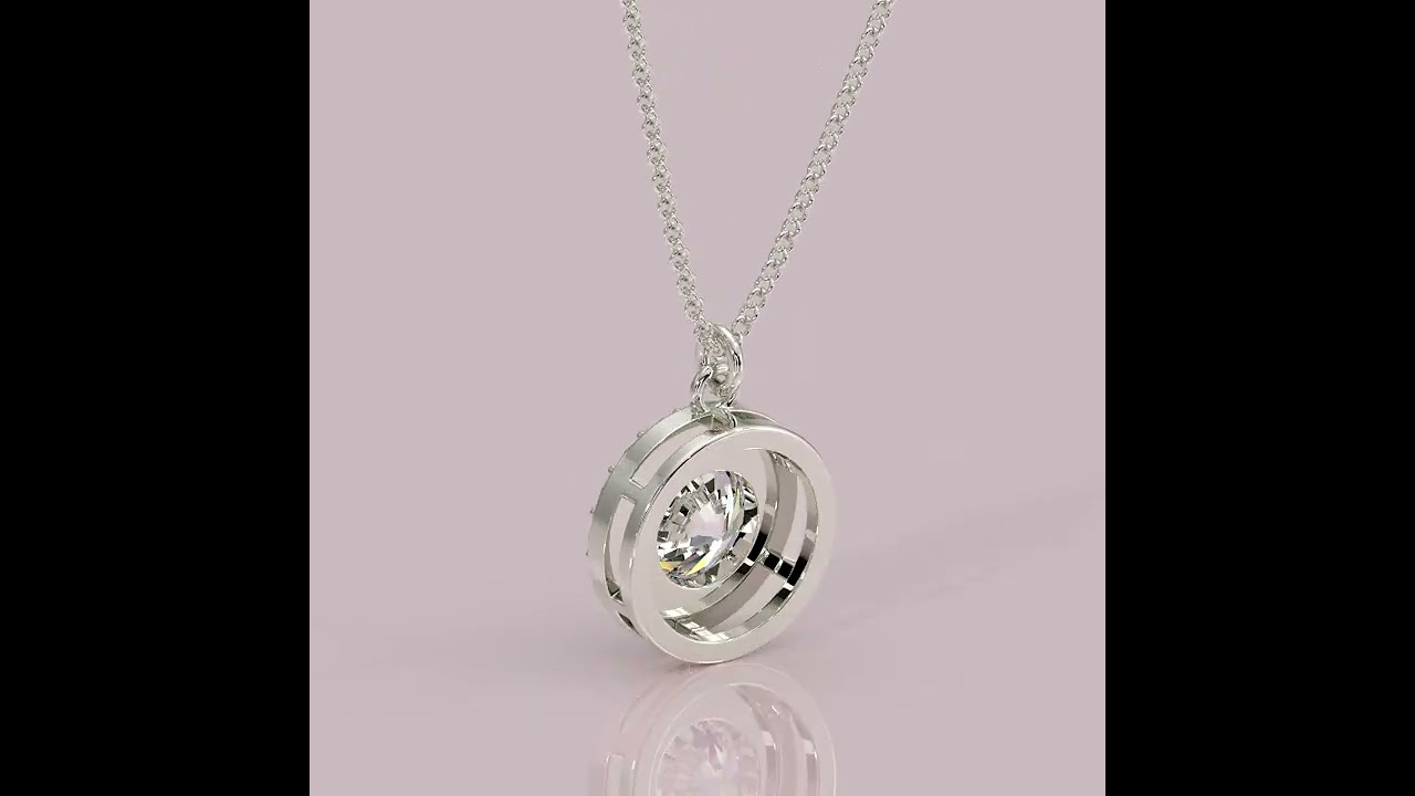 Diamond Halo Pendant