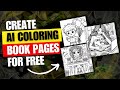 How to create coloring book for kdp using ai for free