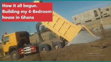 Building in Ghana | How its all started | Building my 4-bedroom house with first floor apartment |