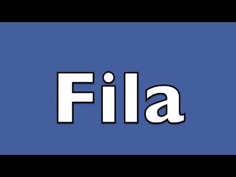How to pronounce Fila How to pronounce Fila