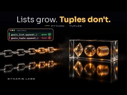 What Is a Tuple in Python? Lists Grow, Tuples Don't #39