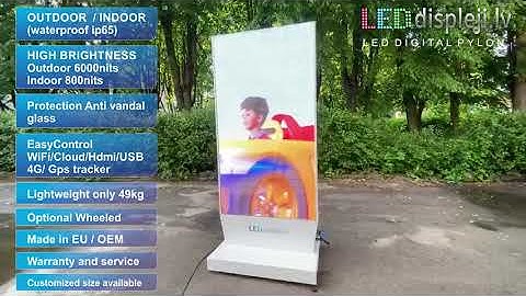 Totem Digital Signage, Video pylon,