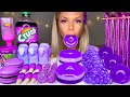 ASMR *PURPLE FOOD* JELLY DONUT, PEEPS, CANDY CORN, POPPING BOBA, ROCK CANDY, GRAPE CRUSH MUKBANG 먹방