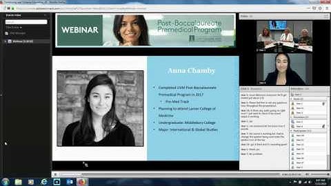 UVM Post Baccalaureate Premedical Program Informational Webinar