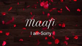 Maafi I Am Sorry Amit Singh Shagird777 Tanushree Rana Kacche Kalakaar