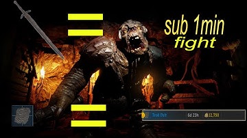 How to Long sword parry cave troll - DARK AND DARKER