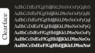[GET] Clearface Serial font family