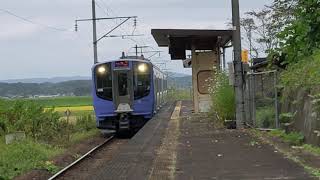 阿武隈急行線AB900系横倉駅発車