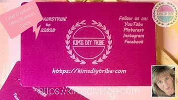 Glowforge Laser Engraved Metal Business Cards