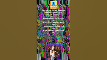 NoSql How can you query a MongoDB collection for documents matching the supplied condition