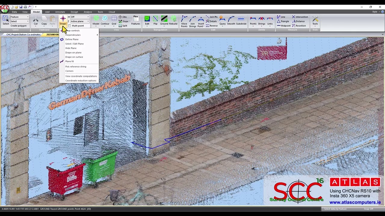 SCC - Using CHCNav RS10 with Insta 360 X5